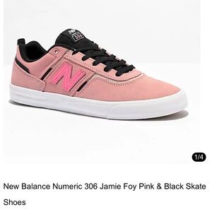 New Balance 306 Jamie Foy Sneakers Pink and Black - size 7 ladies